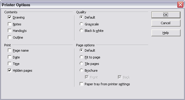 Print Dialog Box: Options