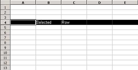 Selected Row 4