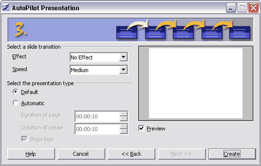 AutoPilot Wizard - 3rd Dialog Box