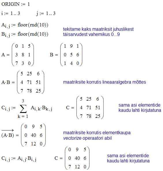 Lineaaralgebra vs vektoriseerimisoperaator