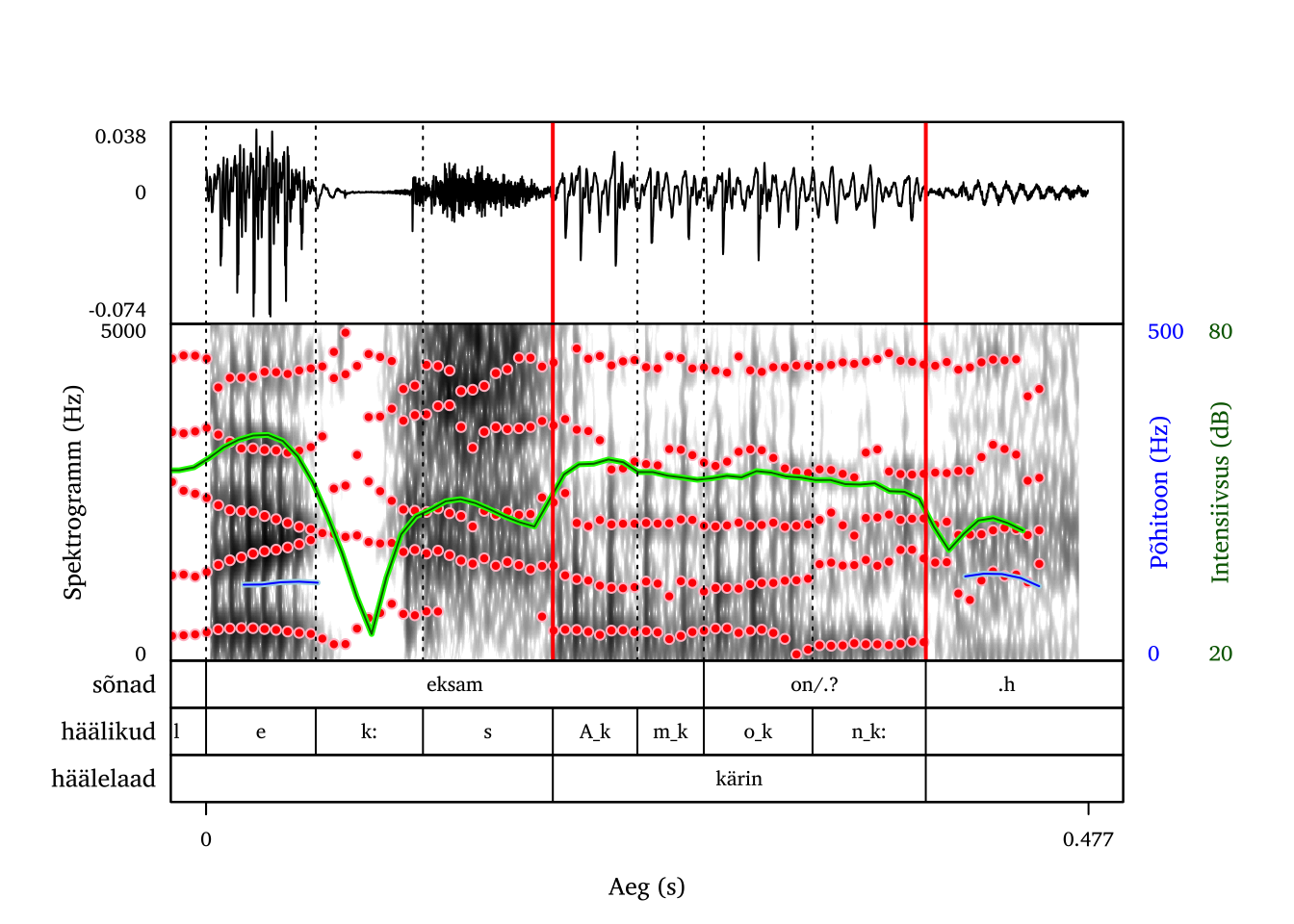 Kärisev hääl lausungi lõpus (meeskõneleja).